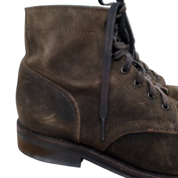 Thursday Boot Company Everyday Suede Lace Up Cap Toe Boots Size 9.5 Captain - Picture 14 of 15